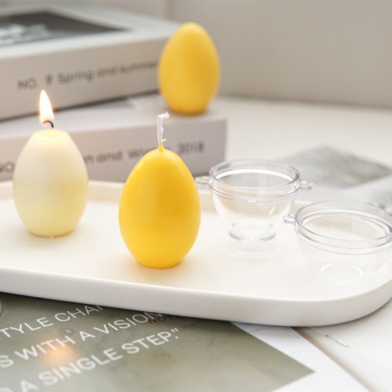 DIY Aromatherapy Candle Egg-shaped Plastic Mold