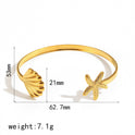 Starfish Shell Titanium Steel Bracelet Female Fashion