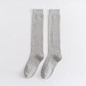 Black Long Socks Knee-length Sweat-absorbent Breathable