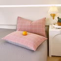 Washed Cotton Pillowcase Yarn-dyed Double-piece Types A And B Single Pillowcase