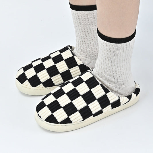 Women's Classic Chessboard Slippers