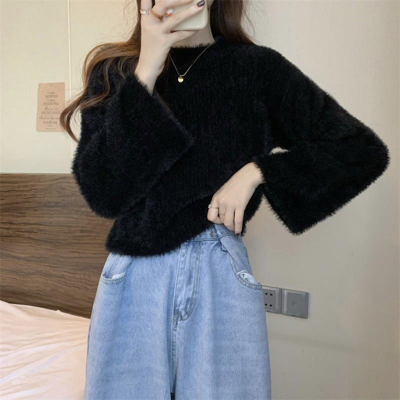 Short Knitted Bottoming Shirt For New Year