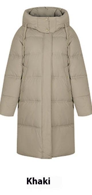 Long Over The Knee Thickened Hooded Jacket