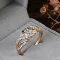 New Socialite Temperament Copper Plating All-match Fashion Women's Ring