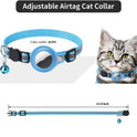 Pet Collar With Bell Airtag Reflective Collar