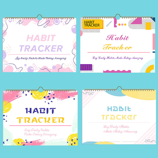 No Date English Habit Tracking Device Self-discipline Clock-in Schedule Record Planning