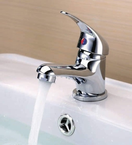 Cloakroom Basin Mixer Tap Chrome Basin Sink Mono Bathroom  Fixings    Waste New