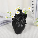 Black And White Heart Vase, Creative Heart-shaped Vase, Home Desk Decoration, Resin Crafts, Great Deal