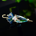 Creative Umbrella Enamel Zircon Clothing Pin Accessories