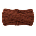 European And American Knitting Twist Cross Wool Hair Band