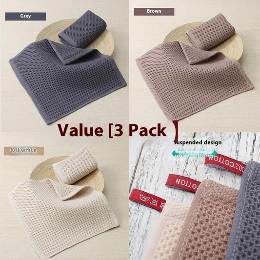 Honeycomb Pure Cotton Face Washing Absorbent Towel