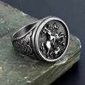 Men's Roman Soldier Dragon Ring