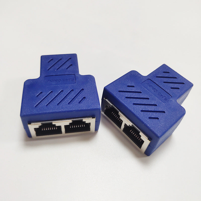 RJ45 Network Three-way Tee Network Cable Cable Seperater Network Cable Extension One Divided Into Two Adapter IPTV Network Cable Connector