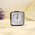 Quartz Alarm Clock With Night Light No Tick Snooze Silent Small Bedside Clock