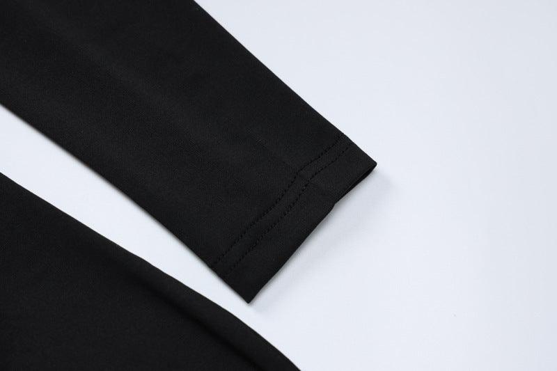 European And American Women's Ins Style Solid Color Long Sleeve Skirt