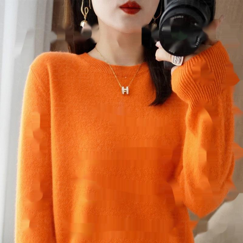 Round Neck Sweater Women's Pullover Sweater