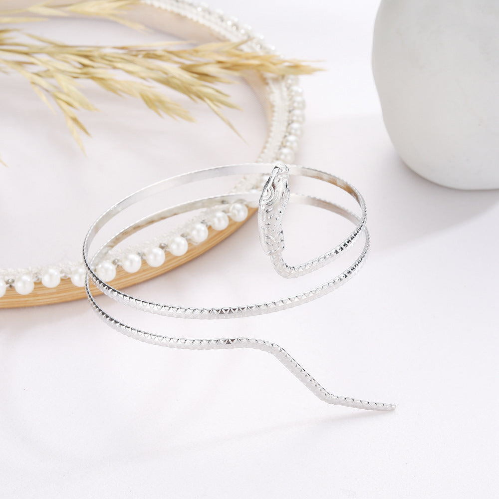 Personality Trend Double-layer Snake-shaped Armband Bracelet