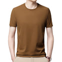 Waffle Crew Neck T-shirt Men's Summer Short Sleeve Quick-drying Classic Casual Loose Thin Top