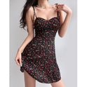 Women's Summer Flower Wrapped Hip Dress
