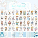 Stickers Hand Account Painting Heart Stickers Notebook Special Screen Protector Japanese Paper Cartoon Characters