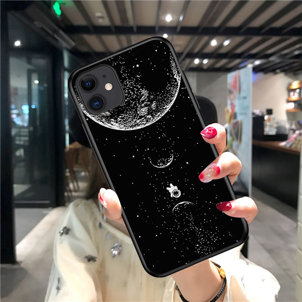 Simple starry astronaut in mobile phone case