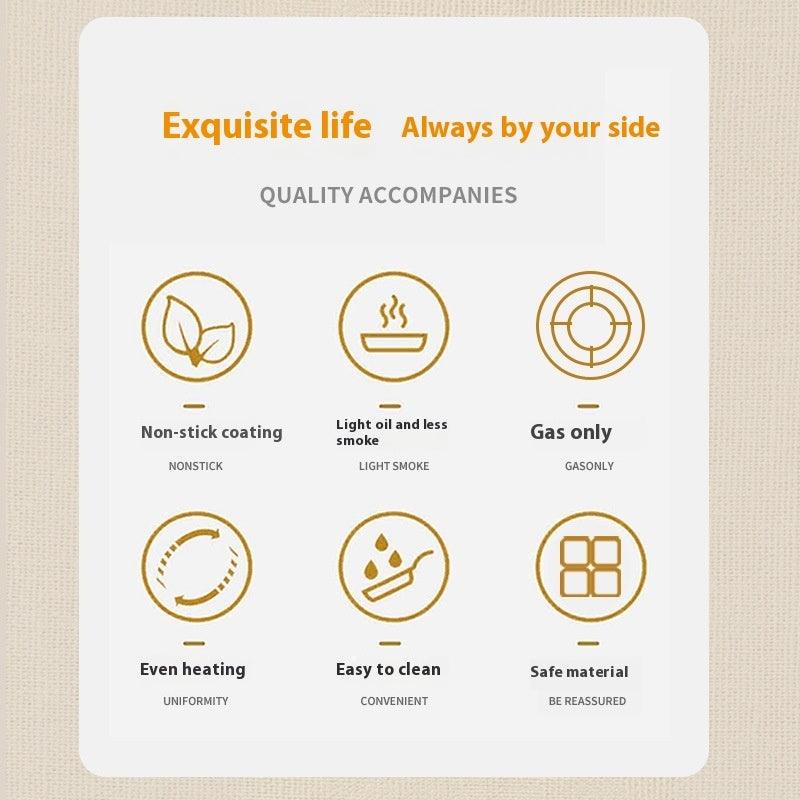 Gas Stove Home Breakfast Griddle Egg Flying Cake Fry Pan Pan Aluminum