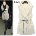 Medium-length Plush Jacket With Lamb-like Wool Warm Plus Size Vest
