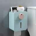 Wall-mounted toilet towel box