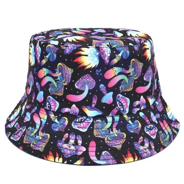 Versatile Geometric Graffiti Retro Fisherman Hat