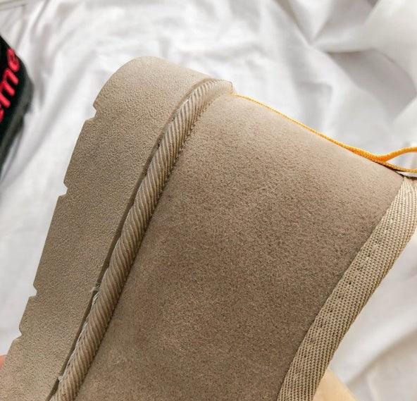 Boots women cotton shoes winter new version of the Korean version of students all warm with velvet and thickened bread shoes female