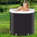 Recovery Ice Tub Foldable Bathtub Outdoor Portable Cold Water Therapy Tub Fitness Rehab Ice Tub For Athletes Long Lasting Insulated Ice Tub, Spa Soaking Bucket