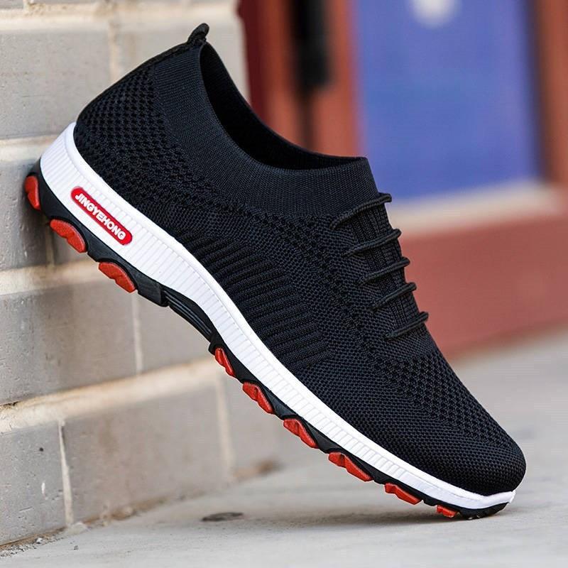 Men's mesh breathable flying shoes