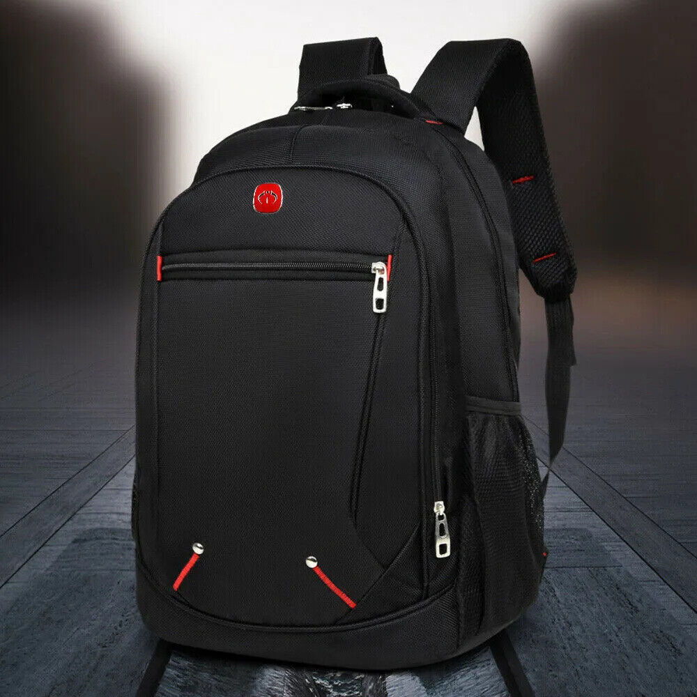 Mens Black Large Backpack Rucksack - Outdoor Sport Work School Travel Hiking Bag