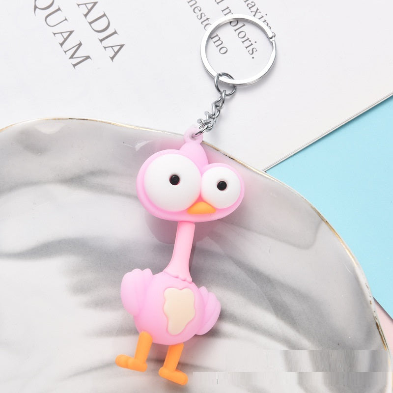 New Big Eye Animal Doll Big Eye Monkey Keychain