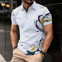 Digital Printing Men's Short Sleeve Casual