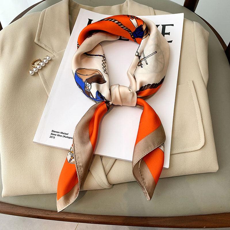 Women's Fashion And Colorful Colorful Silk Scarf