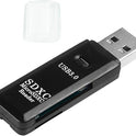 USB 3.0 Memory Card Reader 2In1 LED Micro SD SDHC SDXC Mobile T-FLASH PC Laptop