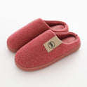 Home plus velvet couple cotton shoes