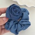 Denim Western Style Flower Hairband Headdress