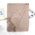 Annual Meeting Warm Cashmere Tassel Scarf