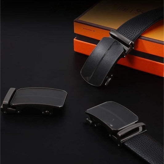 Men's Business Alloy Automatic Buckle Belt