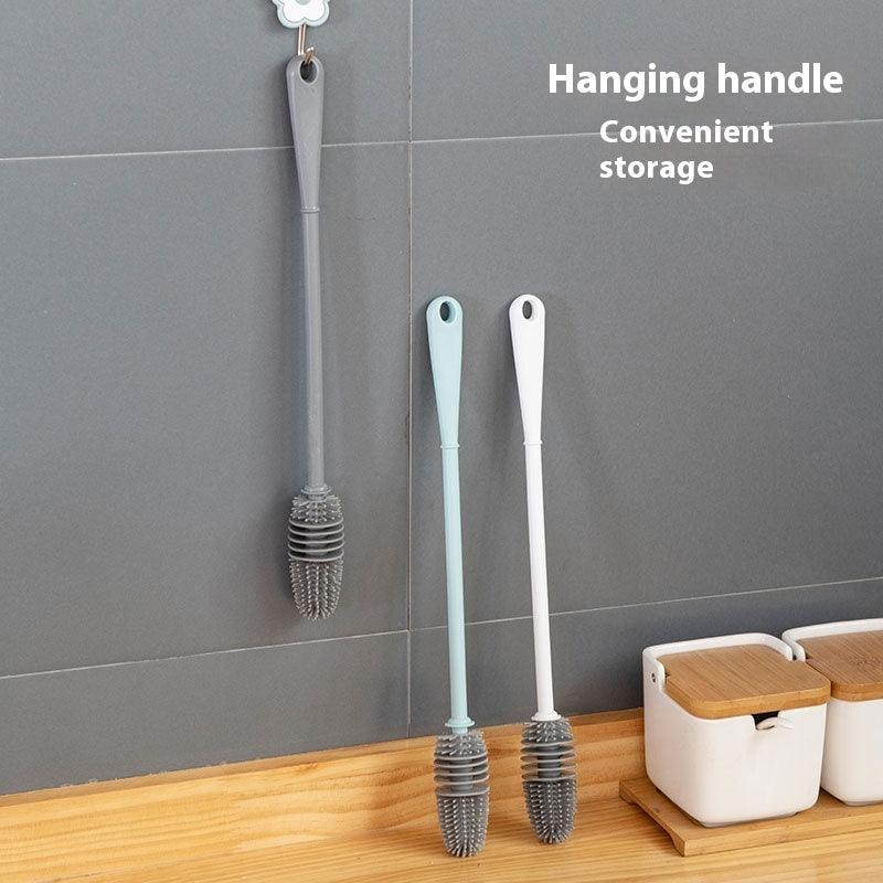 Home Ladle Silicone Cup Brush Cup Cleaning Brush No Dead Angle Gap Plastic Brush Feeding Bottle Glass