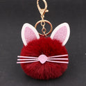 Personalized Ears Kitten Beard Plush Cute Keychain