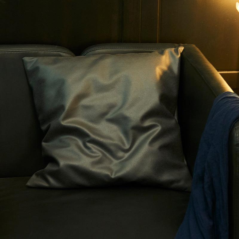 Soft Faux Leather Technology Cloth Sequin Pillowcase Modern Simplicity