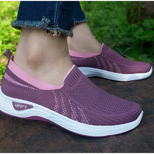 Women's New Style Breathable Fly Woven Casual Soft Sole Cloth Shoes