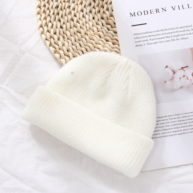 Autumn And Winter Warm Landlord Hat Melon Skin Women Retro Knitted Hat
