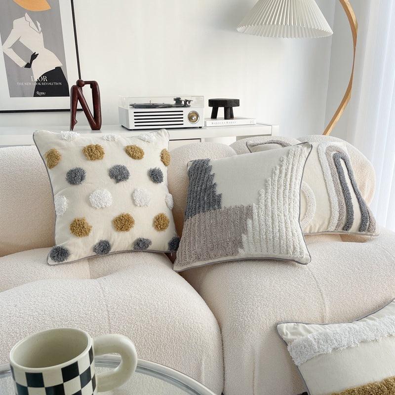 Cotton And Linen Bohemian Ins Style Pillow Sofa Living Room And Bedside Backrest Bay Window Tassel Cushion Cover