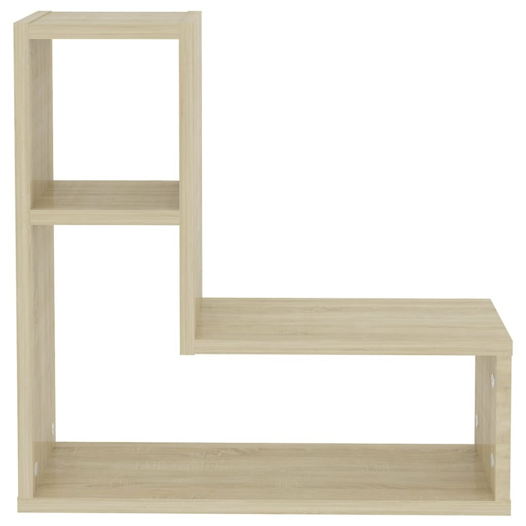 vidaXL Wall Shelf 2 pcs Sonoma Oak 50x15x50 cm Engineered Wood