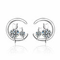 Women's Sweet Single Diamond Cat Ear Studs