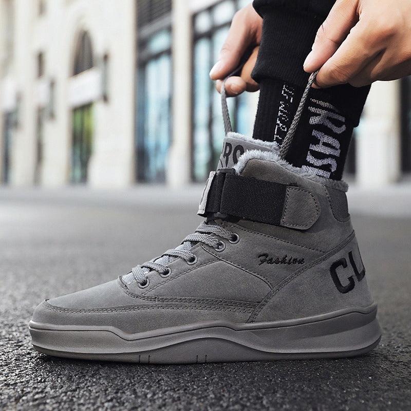 Add velveteen cotton shoes